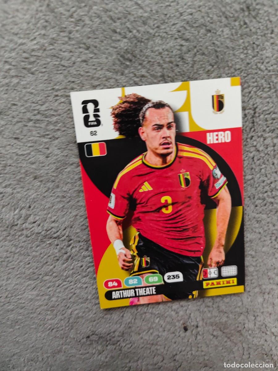 Cromos de F&uacute;tbol: 62 WORLD CUP 2026 ARTHUR THEATE BELGICA HERO ADRENALYN MUNDIAL PANINI 26