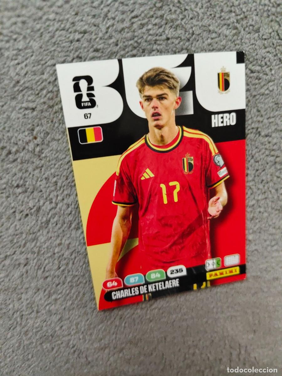 Cromos de F&uacute;tbol: 67 WORLD CUP 2026 CHARLES DE KETELAERE BELGICA HERO ADRENALYN MUNDIAL PANINI 26