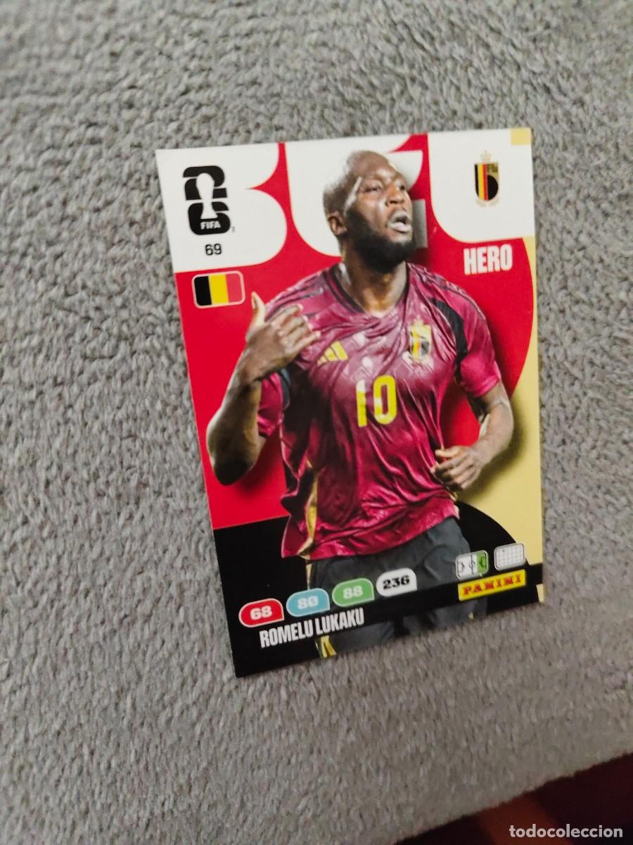 Cromos de F&uacute;tbol: 69 WORLD CUP 2026 ROMELU LUKAKU BELGICA HERO ADRENALYN MUNDIAL PANINI 26
