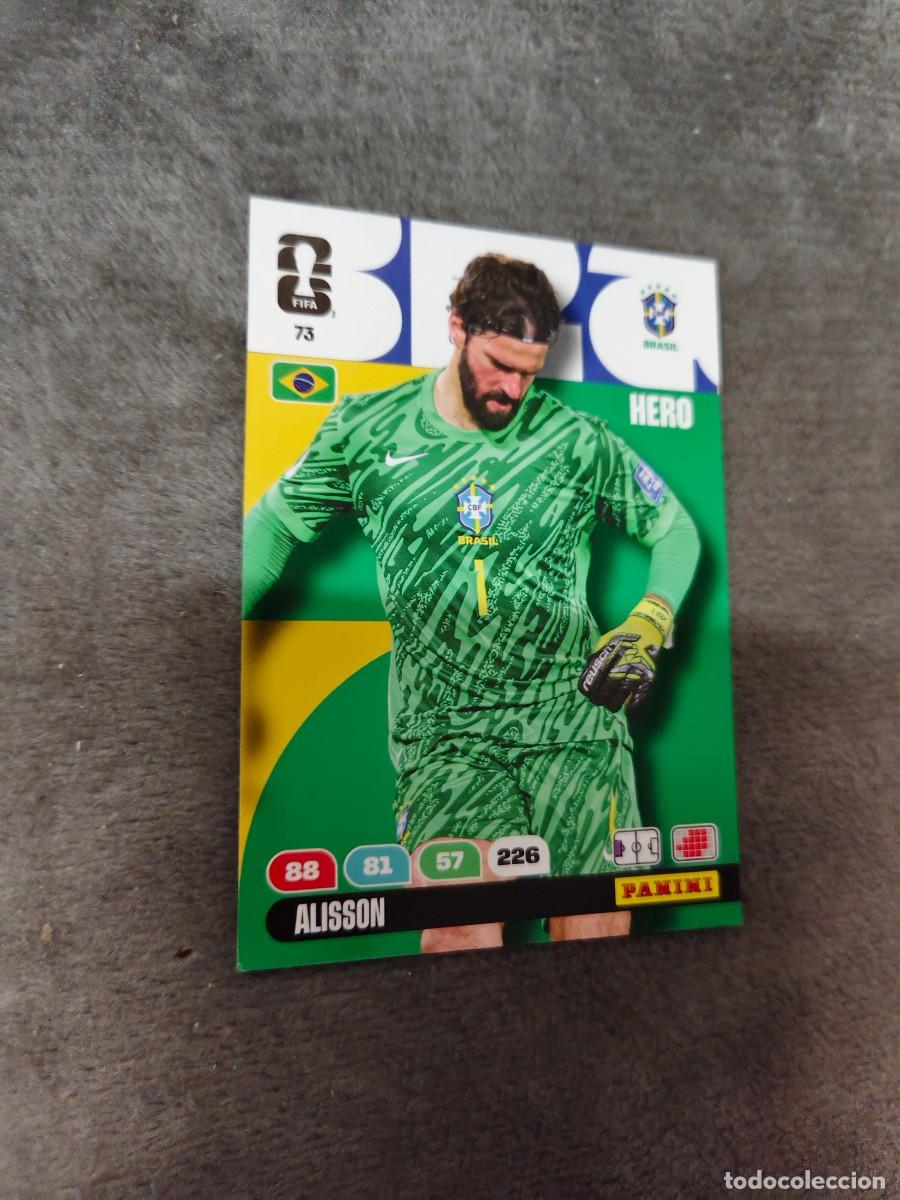 Cromos de F&uacute;tbol: 73 WORLD CUP 2026 ALISSON BRASIL HERO ADRENALYN MUNDIAL PANINI 26