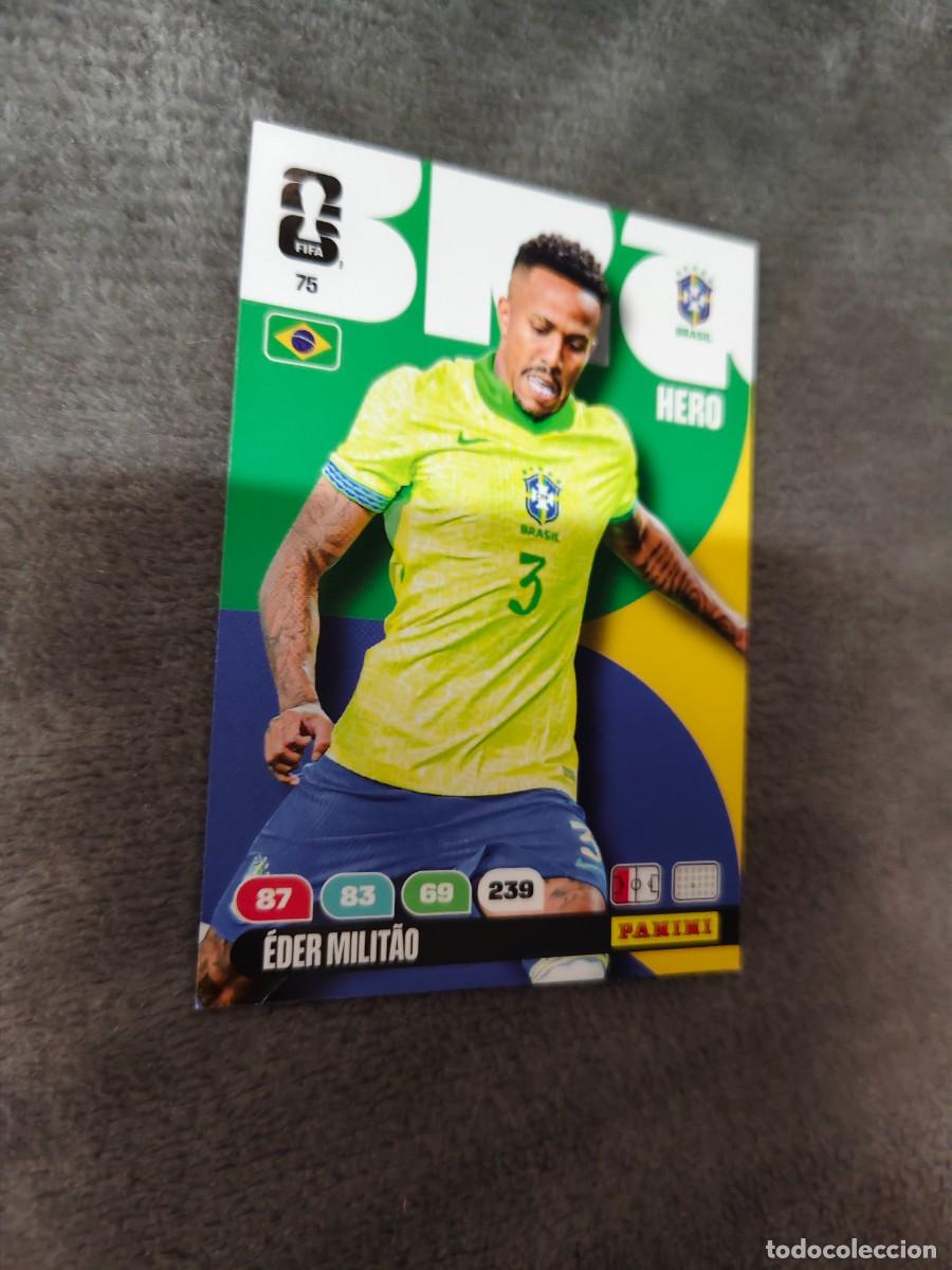 Cromos de F&uacute;tbol: 75 WORLD CUP 2026 &Eacute;DER MILIT&Atilde;O BRASIL HERO ADRENALYN MUNDIAL PANINI 26