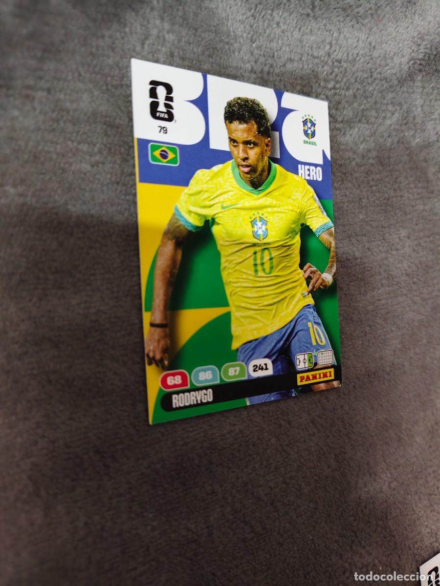 Cromos de F&uacute;tbol: 79 WORLD CUP 2026 RODRYGO BRASIL HERO ADRENALYN MUNDIAL PANINI 26