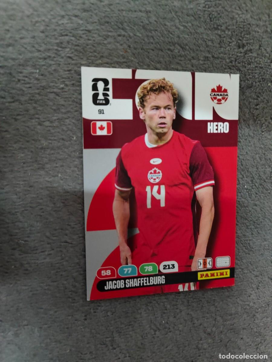 Cromos de F&uacute;tbol: 91 WORLD CUP 2026 JACOB SHAFFELBURG CANADA HERO ADRENALYN MUNDIAL PANINI 26