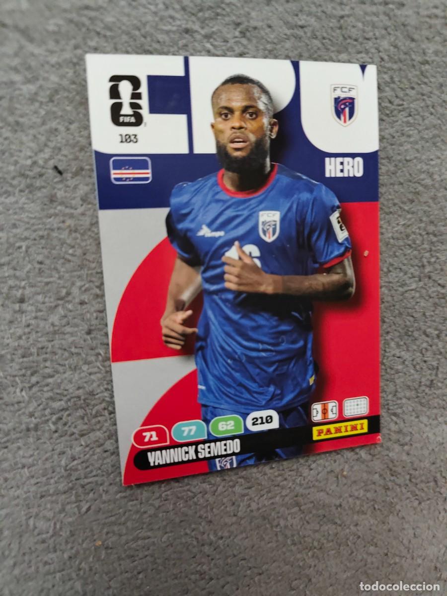 Cromos de F&uacute;tbol: 103 WORLD CUP 2026 YANNICK SEMEDO CABO VERDE HERO ADRENALYN MUNDIAL PANINI 26