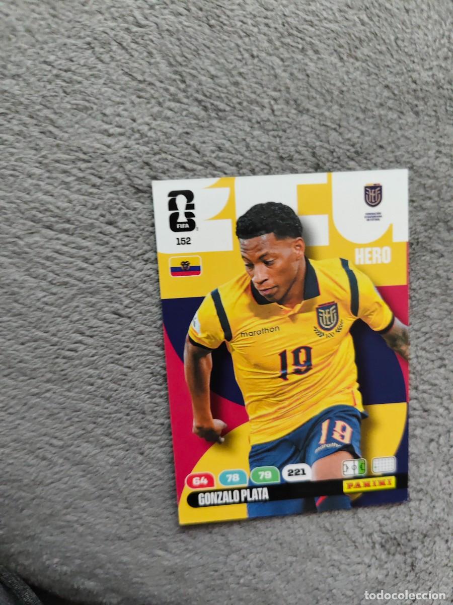 Cromos de F&uacute;tbol: 152 WORLD CUP 2026 GONZALO PLATA ECUADOR HERO ADRENALYN MUNDIAL PANINI 26