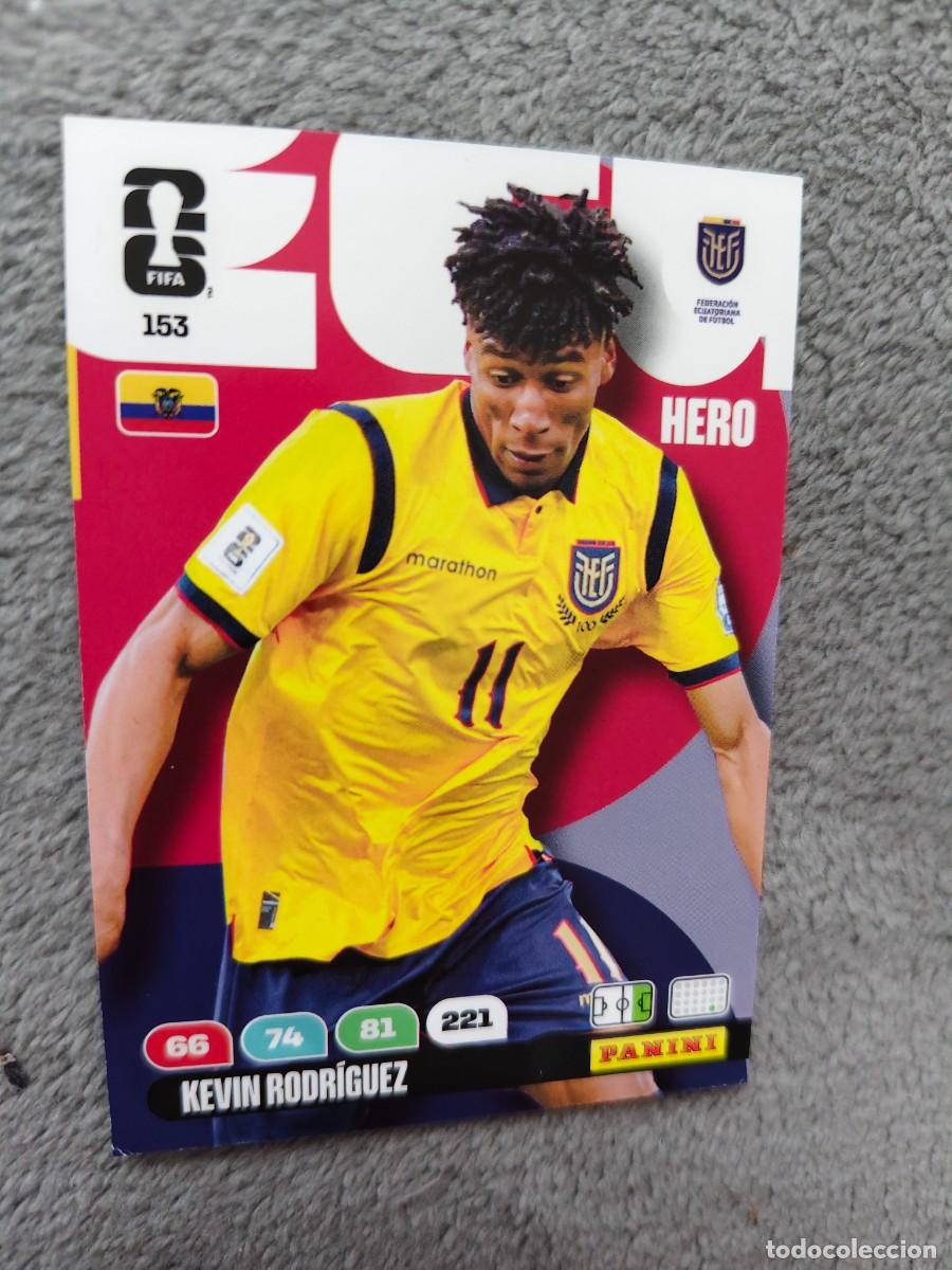 Cromos de F&uacute;tbol: 153 WORLD CUP 2026 KEVIN RODR&Iacute;GUEZ ECUADOR HERO ADRENALYN MUNDIAL PANINI 26