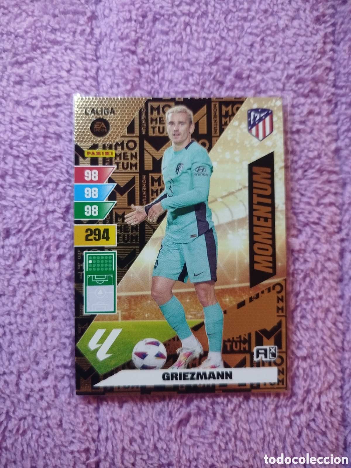 Cromos de F&uacute;tbol: Cromo de futbol. Griezman Momentum 2023/2024