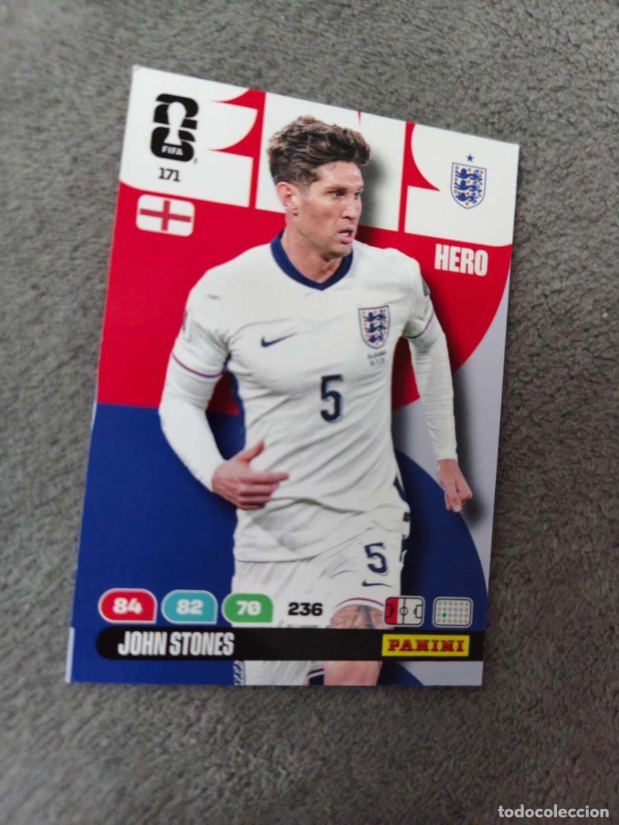 Cromos de F&uacute;tbol: 171 WORLD CUP 2026 JOHN STONES INGLATERRA HERO ADRENALYN MUNDIAL PANINI 26