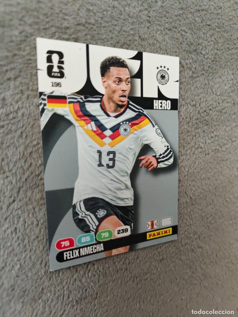 Football Stickers: 196 WORLD CUP 2026 FELIX NMECHA ALEMANIA HERO ADRENALYN MUNDIAL PANINI 26
