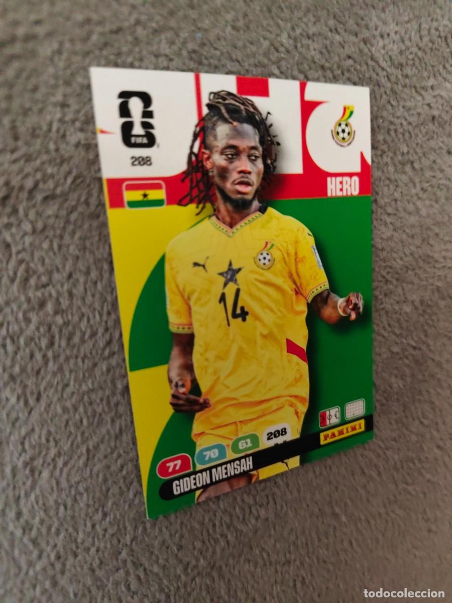 Football Stickers: 208 WORLD CUP 2026 GIDEON MENSAH GHANA HERO ADRENALYN MUNDIAL PANINI 26