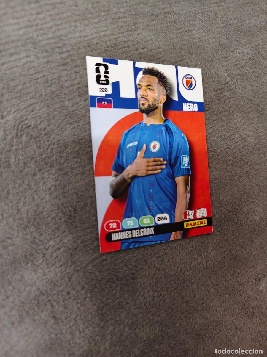 Cromos de F&uacute;tbol: 220 WORLD CUP 2026 HANNES DELCROIX HAITI HERO ADRENALYN MUNDIAL PANINI 26