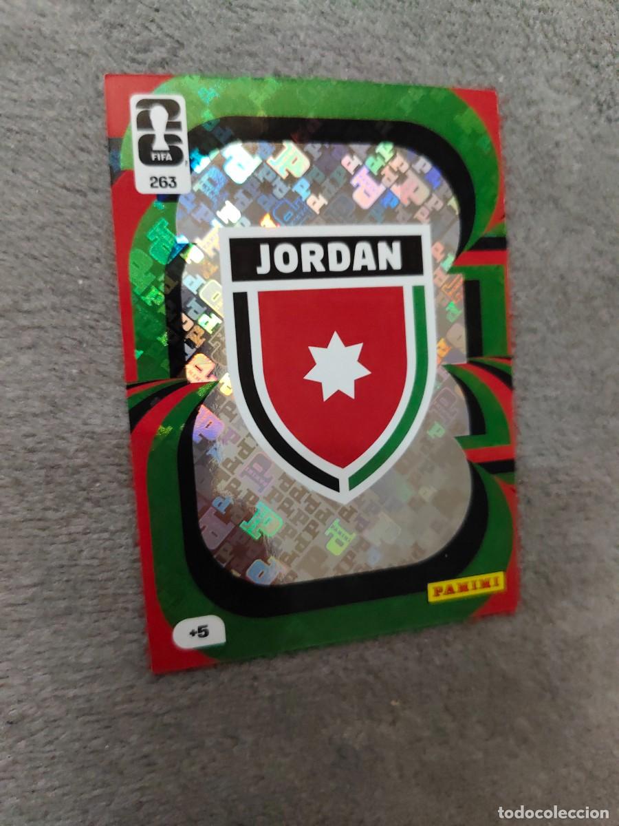 Cromos de F&uacute;tbol: 263 WORLD CUP 2026 TEAM CREST JORDANIA ESCUDO ADRENALYN MUNDIAL PANINI 26