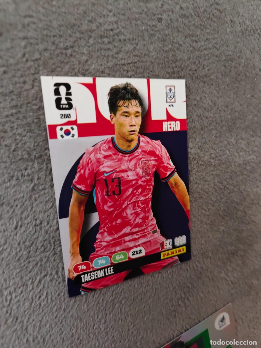 Cromos de F&uacute;tbol: 280 WORLD CUP 2026 TAE-SEOK LEE COREA DEL SUR HERO ADRENALYN MUNDIAL PANINI 26
