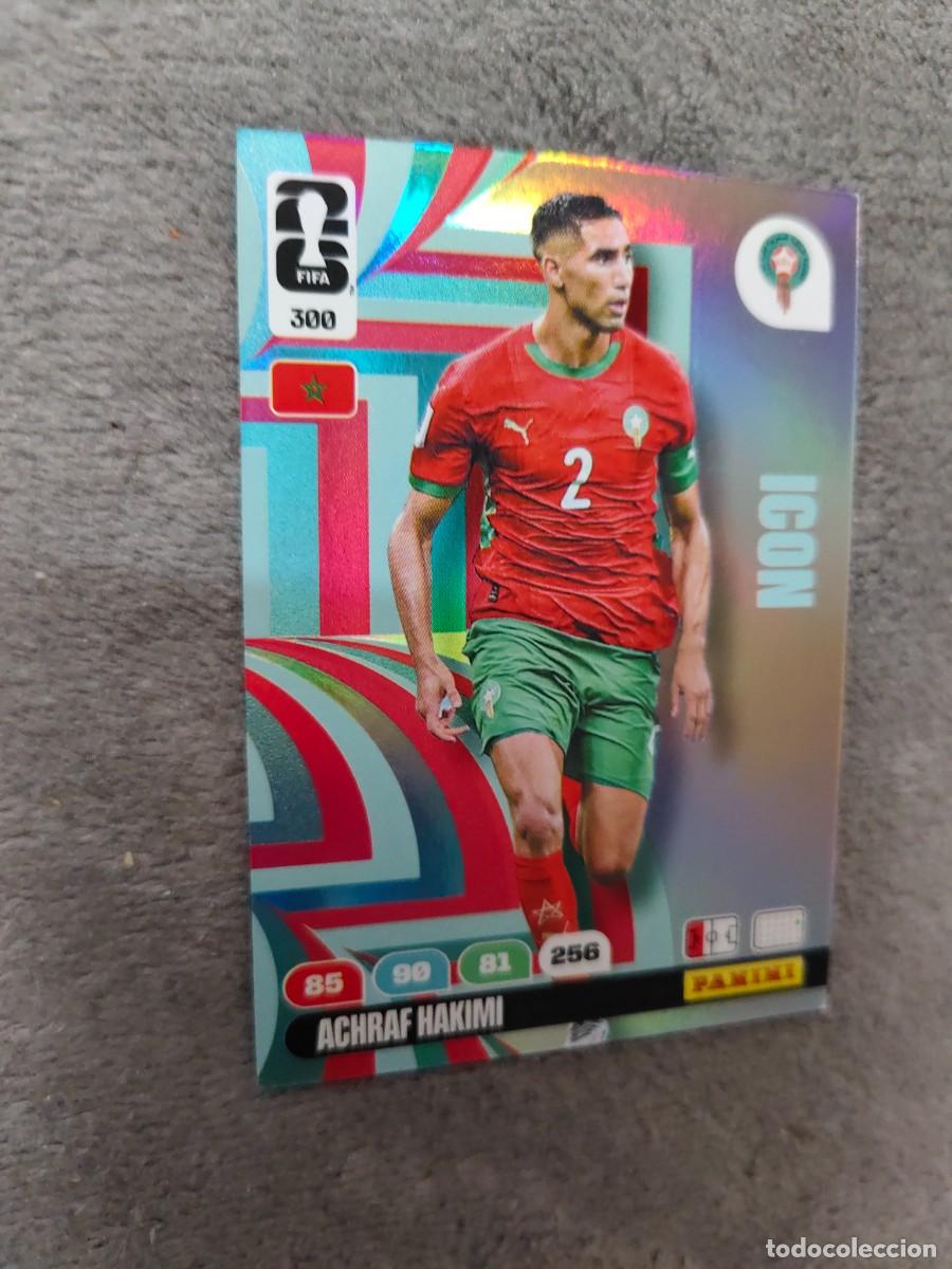 Cromos de F&uacute;tbol: 300 WORLD CUP 2026 ACHRAF HAKIMI MARRUECOS ICON ADRENALYN MUNDIAL PANINI 26