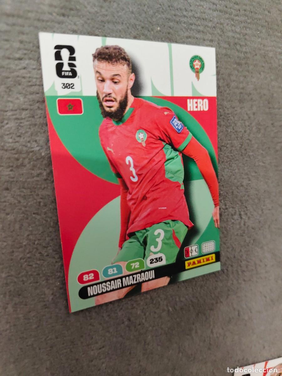 Cromos de F&uacute;tbol: 302 WORLD CUP 2026 NOUSSAIR MAZRAOUI MARRUECOS HERO ADRENALYN MUNDIAL PANINI 26