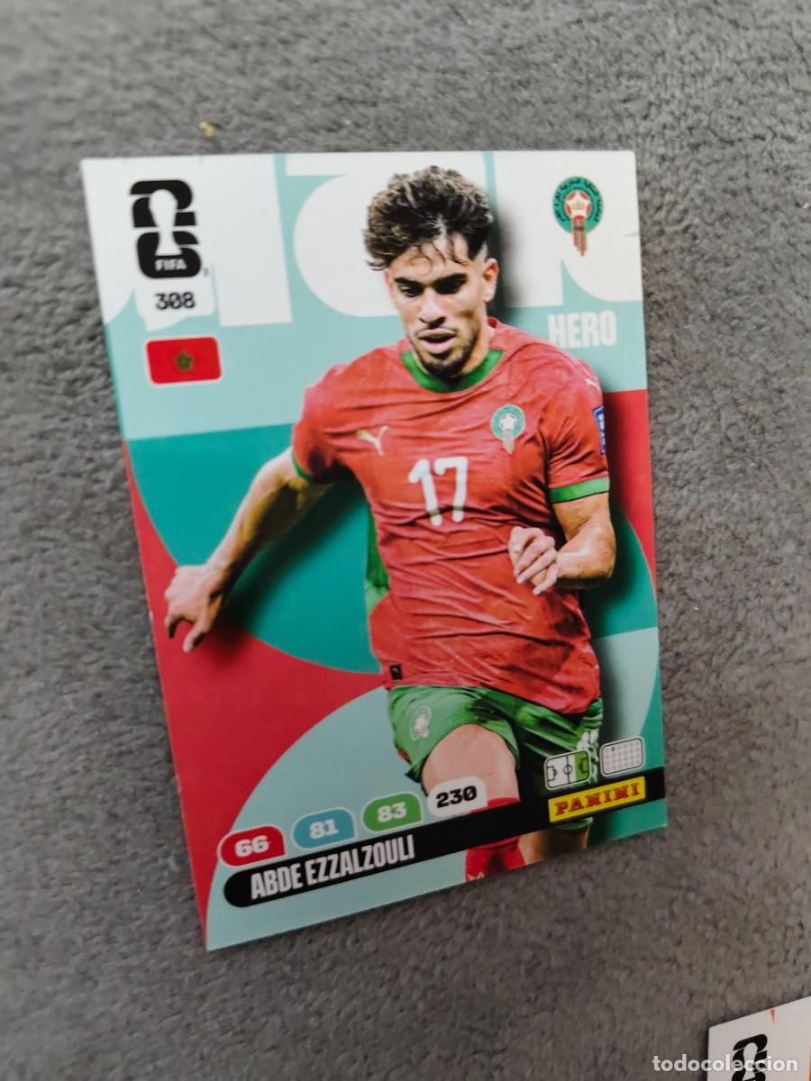 Cromos de F&uacute;tbol: 308 WORLD CUP 2026 ABDE EZZALZOULI MARRUECOS HERO ADRENALYN MUNDIAL PANINI 26