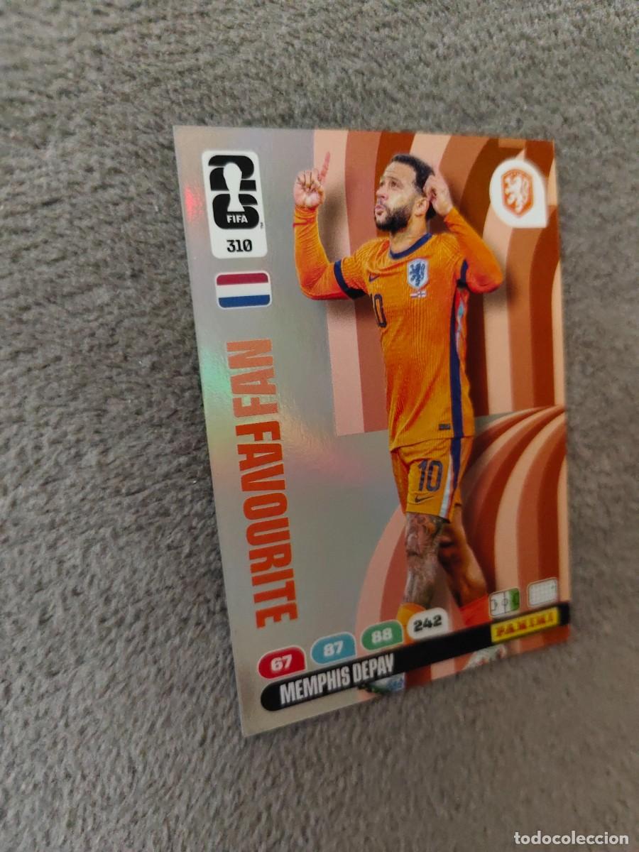 Football Stickers: 310 WORLD CUP 2026 MEMPHIS DEPAY HOLANDA FAN FAVOURITE ADRENALYN MUNDIAL PANINI 26