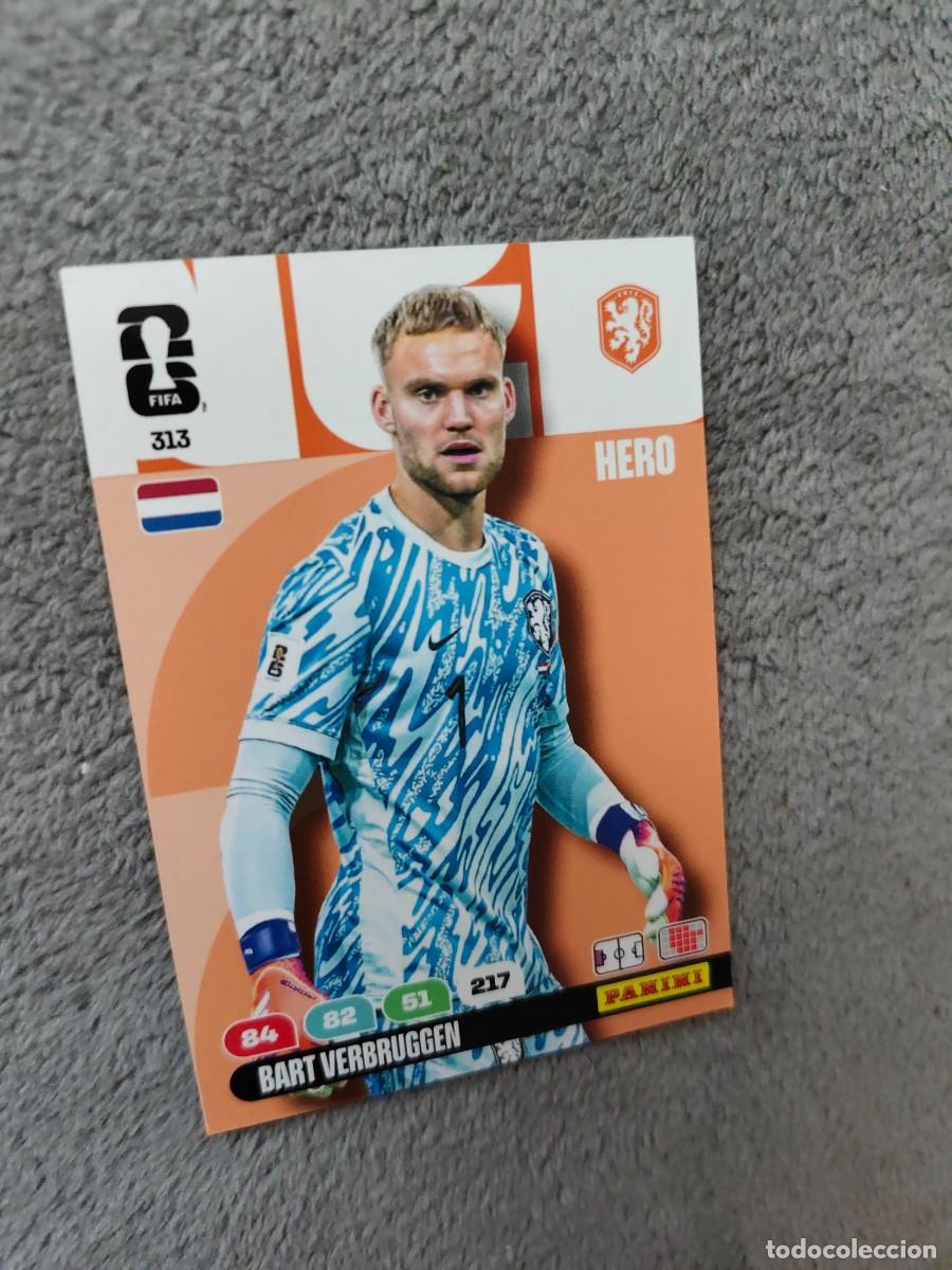 Football Stickers: 313 WORLD CUP 2026 BART VERBRUGGEN HOLANDA HERO ADRENALYN MUNDIAL PANINI 26