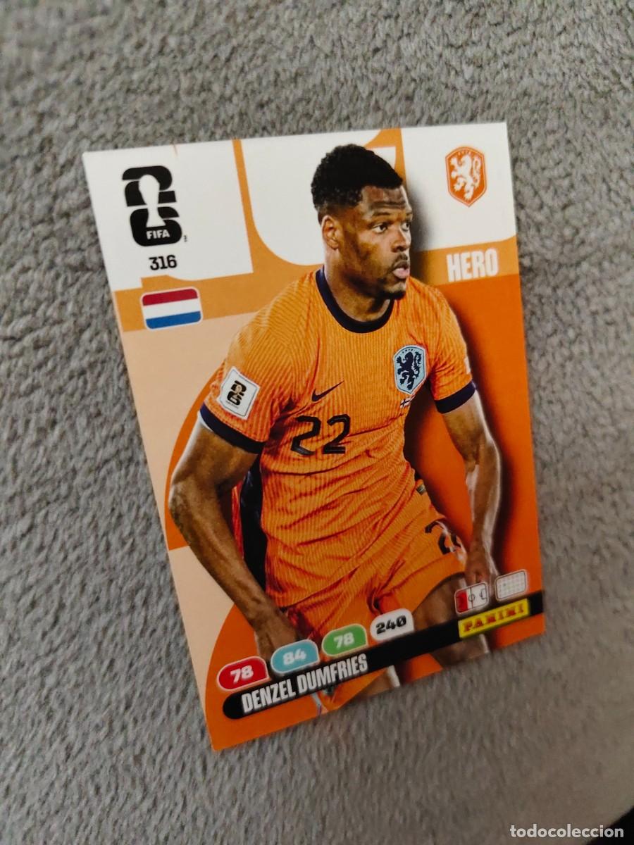 Football Stickers: 316 WORLD CUP 2026 DENZEL DUMFRIES HOLANDA HERO ADRENALYN MUNDIAL PANINI 26