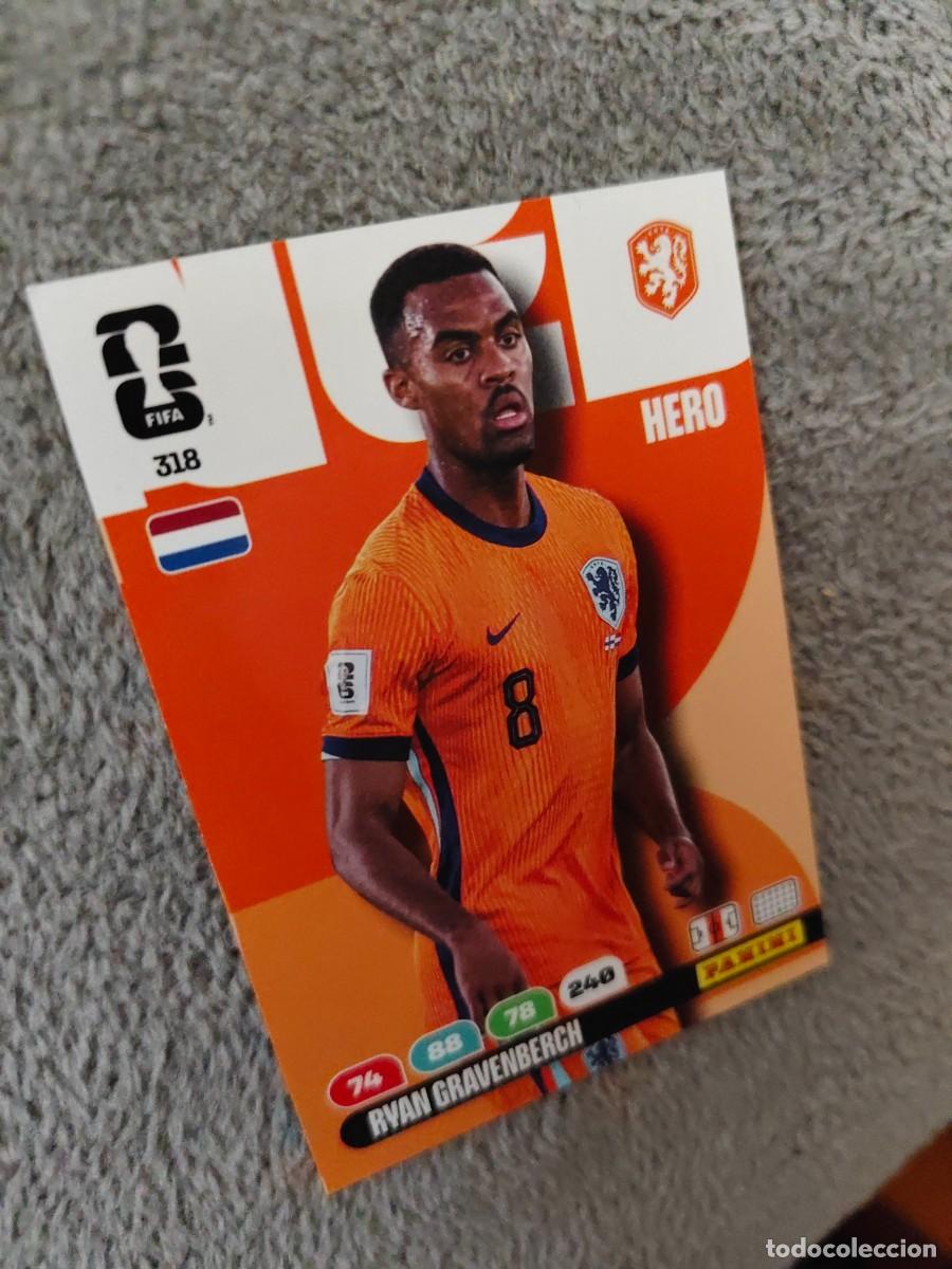 Football Stickers: 318 WORLD CUP 2026 RYAN GRAVENBERCH HOLANDA HERO ADRENALYN MUNDIAL PANINI 26