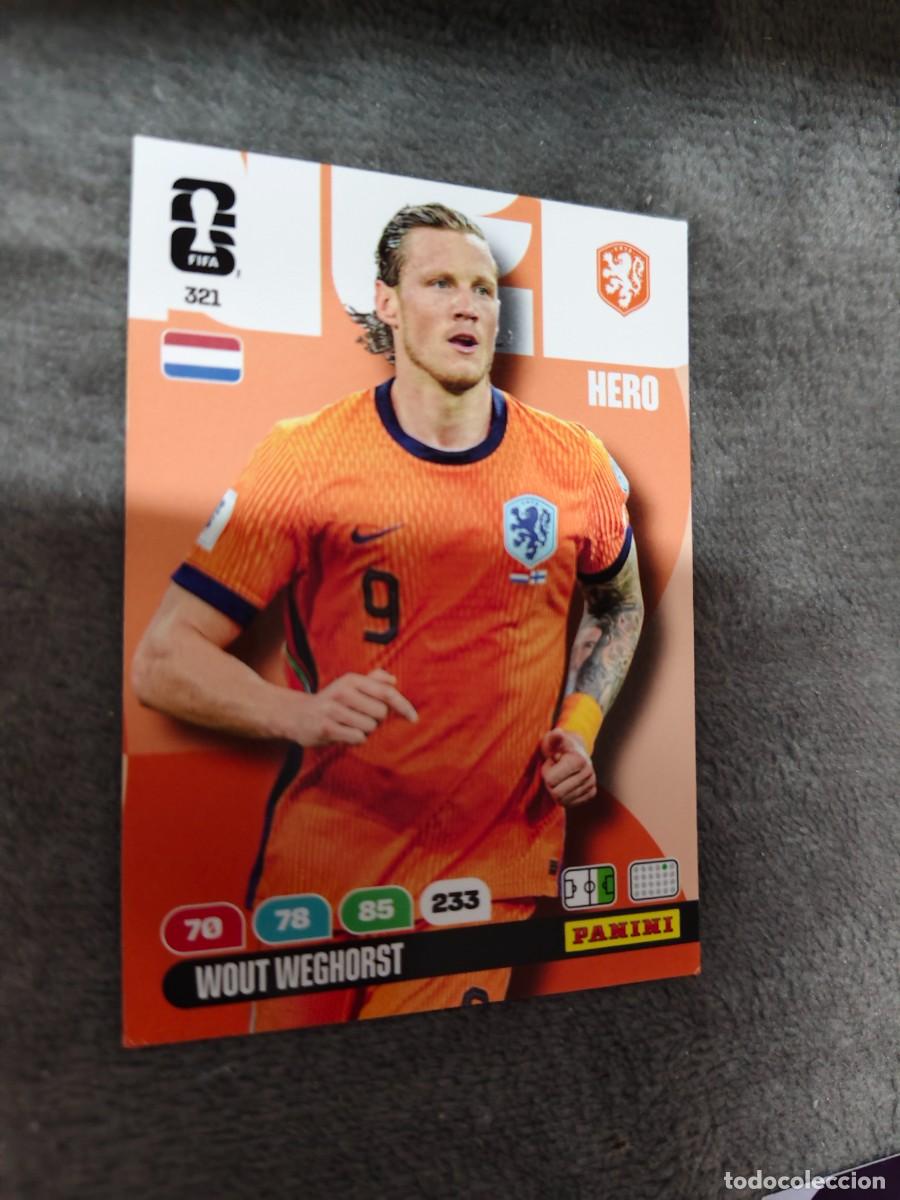 Cromos de F&uacute;tbol: 321 WORLD CUP 2026 WOUT WEGHORST HOLANDA HERO ADRENALYN MUNDIAL PANINI 26