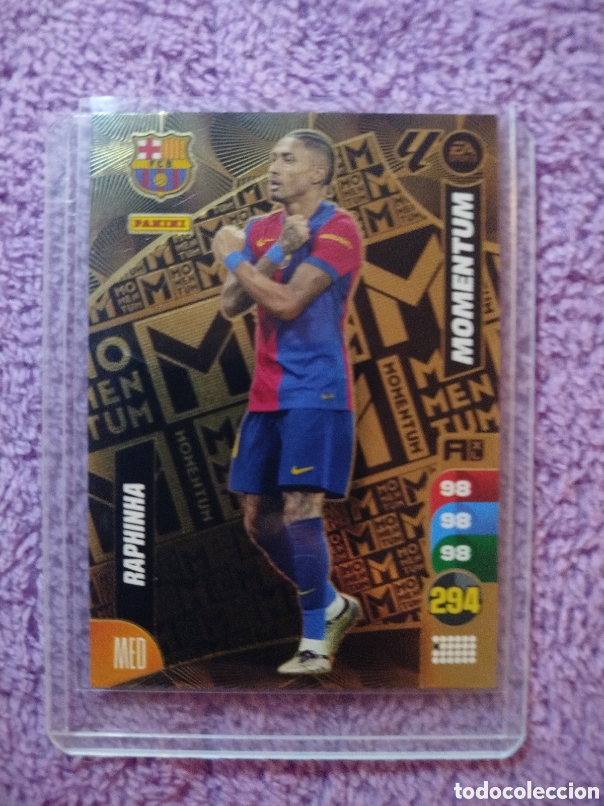 Cromos de F&uacute;tbol: Cromo de futbol. Raphinha Momentum 2025/2026