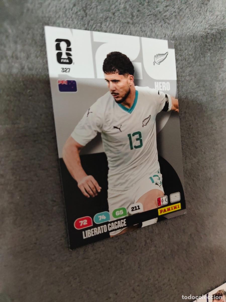 Cromos de F&uacute;tbol: 327 WORLD CUP 2026 LIBERATO CACACE NUEVA ZELANDA HERO ADRENALYN MUNDIAL PANINI 26