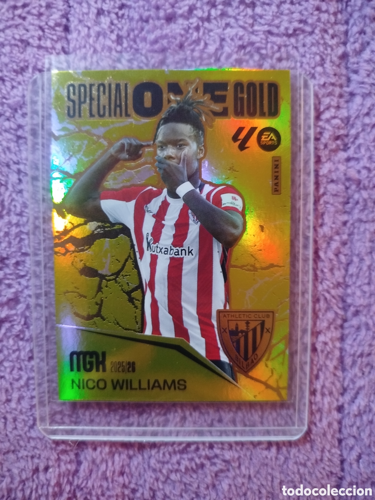 Cromos de F&uacute;tbol: Cromo de futbol. Nico Special One Gold