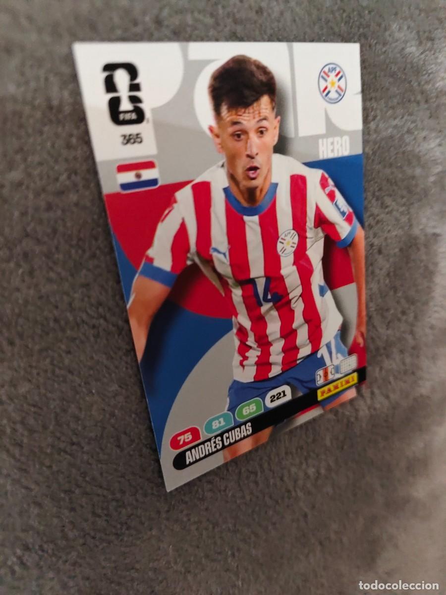 Cromos de F&uacute;tbol: 365 WORLD CUP 2026 ANDR&Eacute;S CUBAS PARAGUAY HERO ADRENALYN MUNDIAL PANINI 26