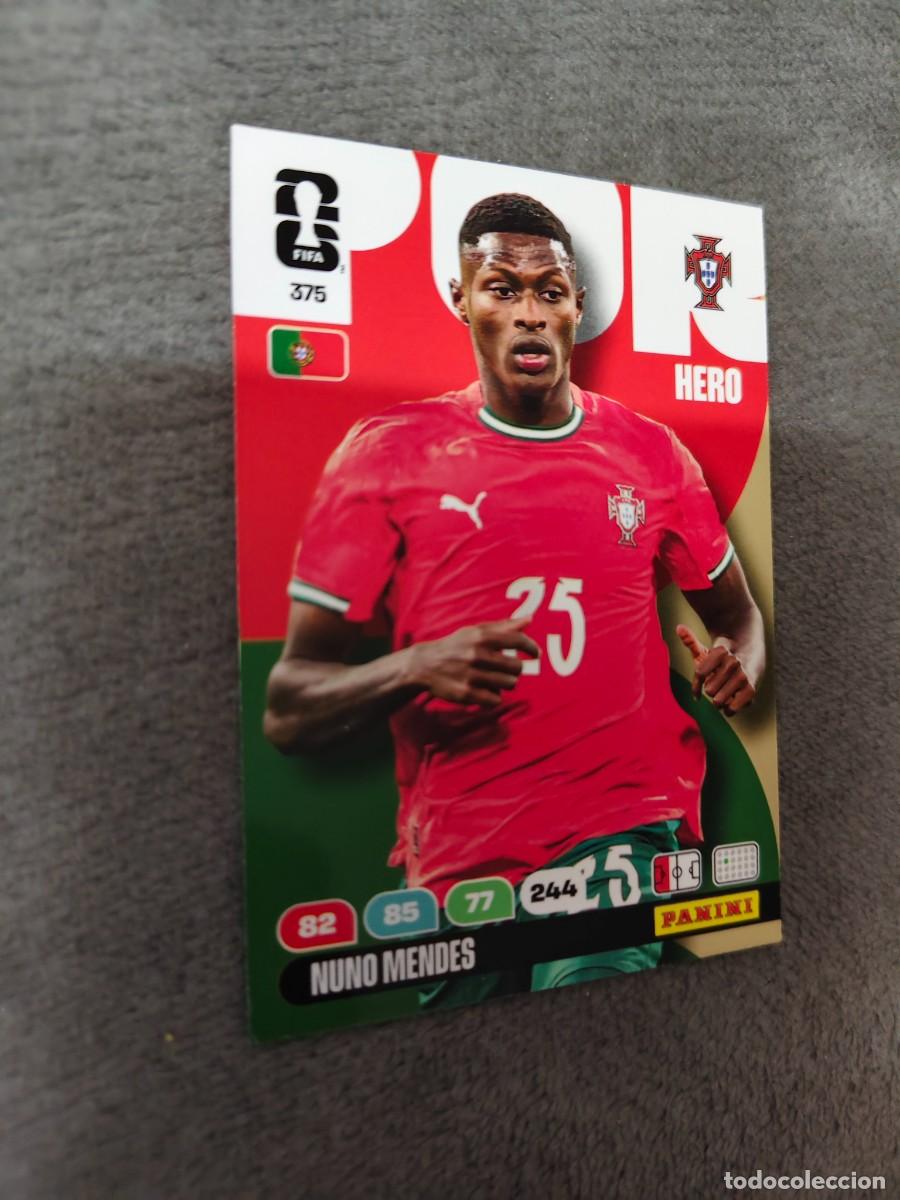 Cromos de F&uacute;tbol: 375 WORLD CUP 2026 NUNO MENDES PORTUGAL HERO ADRENALYN MUNDIAL PANINI 26