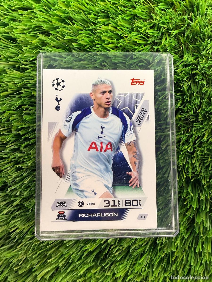 Cromos de F&uacute;tbol: N&ordm; 18 Richarlison Squad Update Tottenham Hotspur Match Attax Extra 25 26