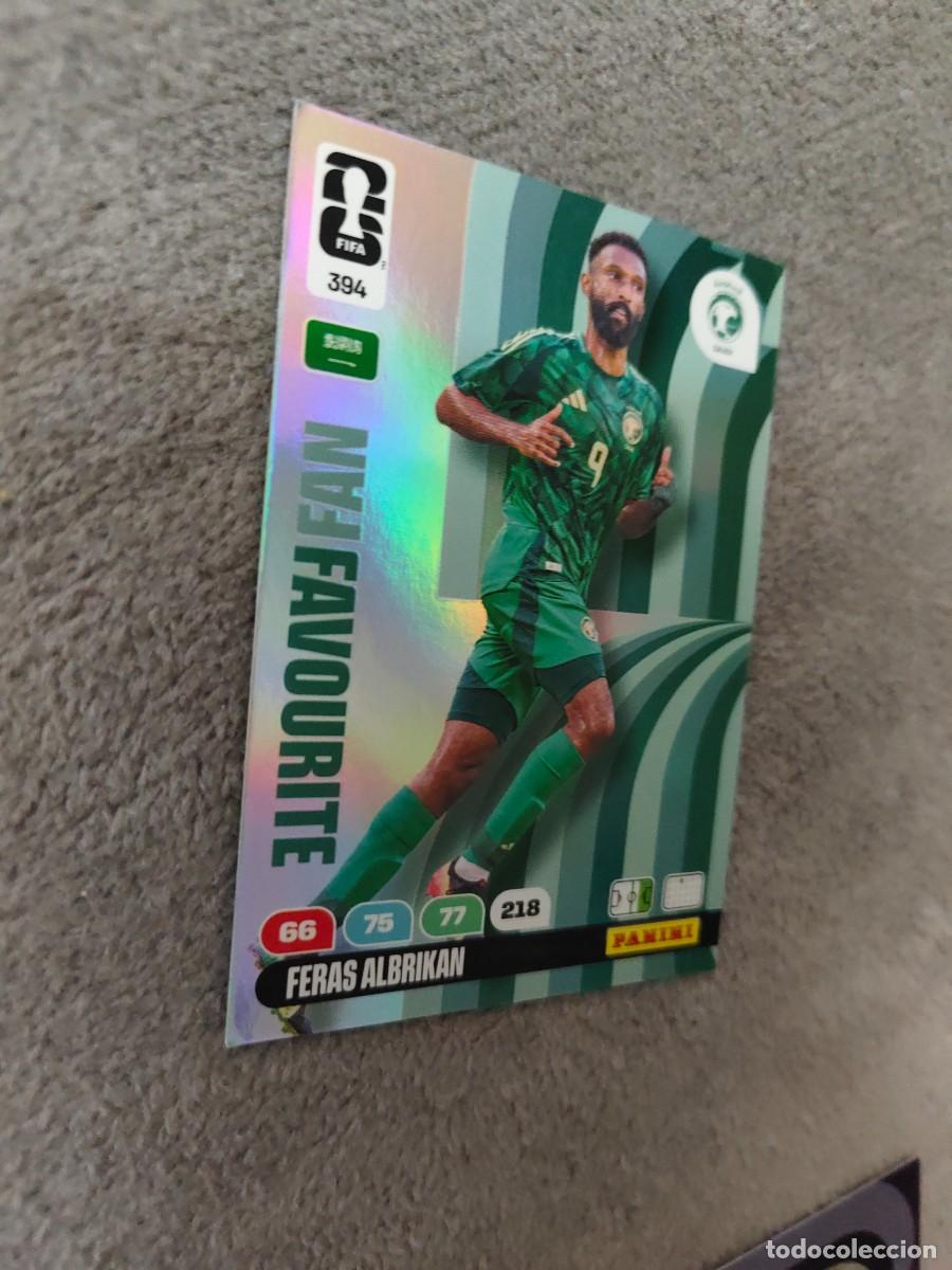Cromos de F&uacute;tbol: 394 WORLD CUP 2026 FERAS ALBRIKAN SAUDI ARABIA FAN FAVOURITE ADRENALYN MUNDIAL PANINI 26
