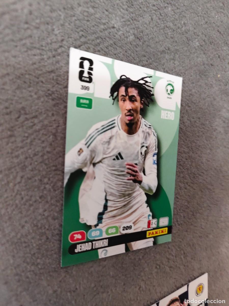 Cromos de F&uacute;tbol: 399 WORLD CUP 2026 JEHAD THIKRI SAUDI ARABIA HERO ADRENALYN MUNDIAL PANINI 26