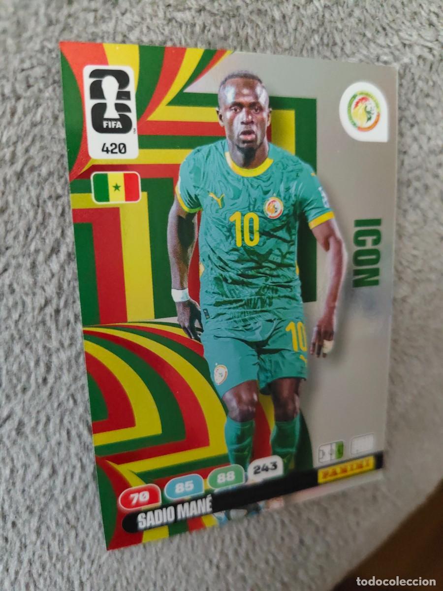 Cromos de F&uacute;tbol: 420 WORLD CUP 2026 SADIO MAN&Eacute; SENEGAL ICON ADRENALYN MUNDIAL PANINI 26