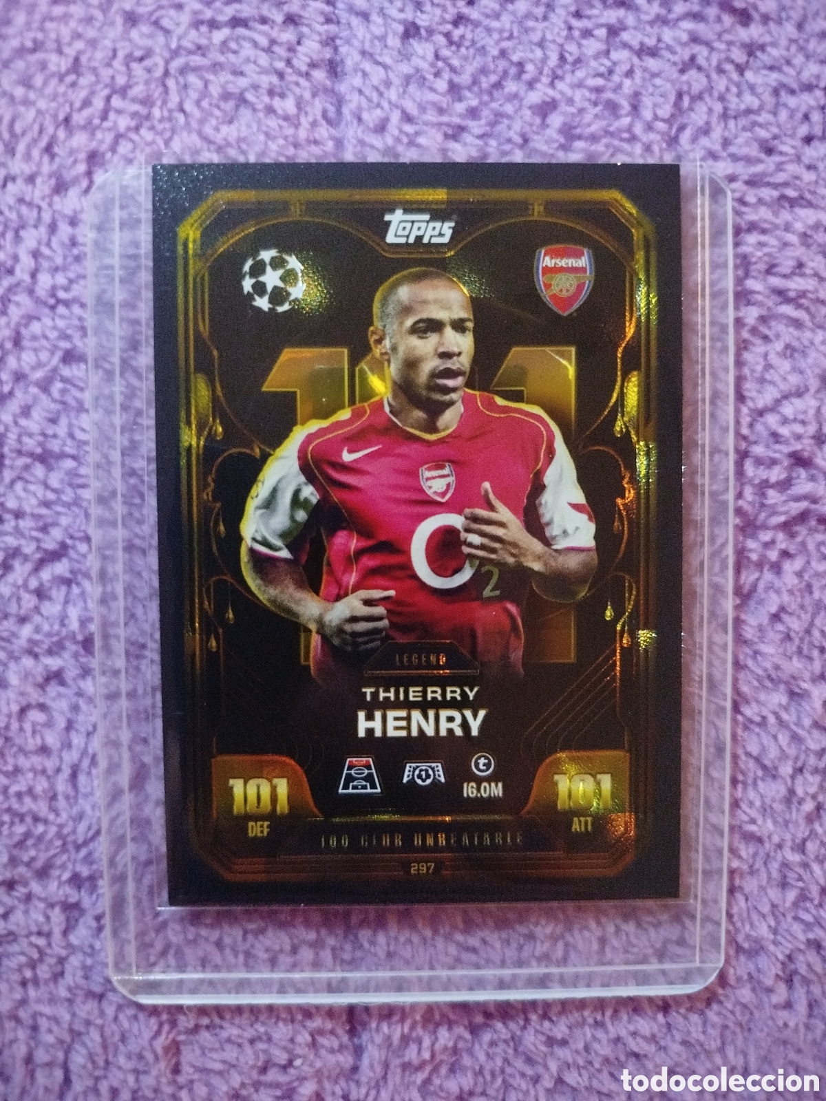Cromos de F&uacute;tbol: Cromo de futbol. HENRY 101