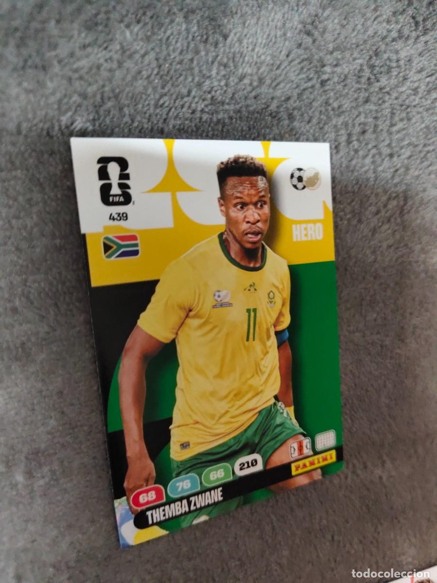 Cromos de F&uacute;tbol: 439 WORLD CUP 2026 THEMBA ZWANE SUDAFRICA HERO ADRENALYN MUNDIAL PANINI 26