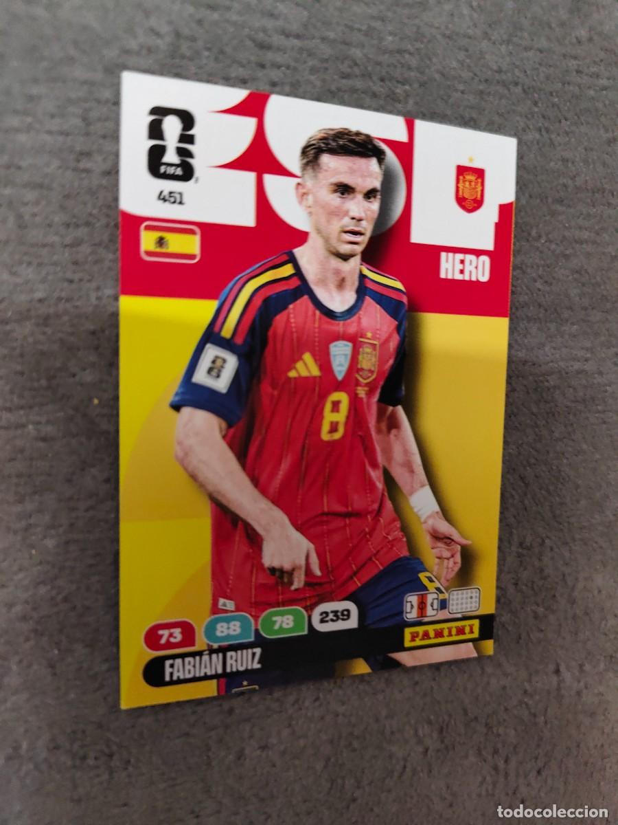 Cromos de F&uacute;tbol: 451 WORLD CUP 2026 FABI&Aacute;N RUIZ ESPA&Ntilde;A HERO ADRENALYN MUNDIAL PANINI 26
