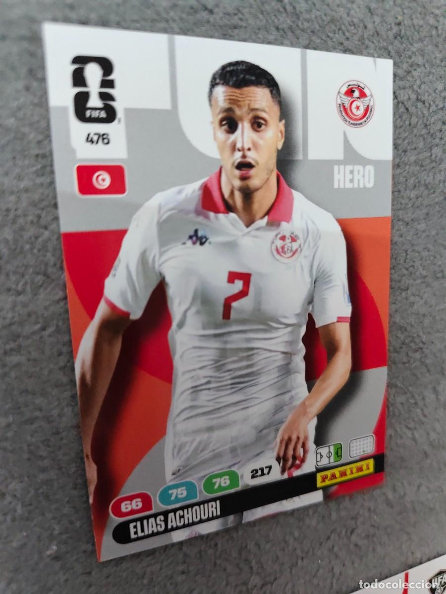 Cromos de F&uacute;tbol: 476 WORLD CUP 2026 ELIAS ACHOURI TUNEZ HERO ADRENALYN MUNDIAL PANINI 26