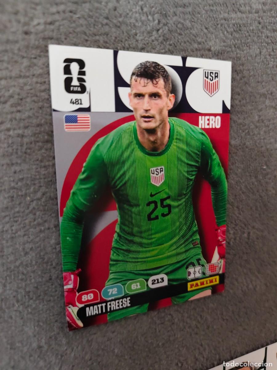 Cromos de F&uacute;tbol: 481 WORLD CUP 2026 MATT FREESE ESTADOS UNIDOS HERO ADRENALYN MUNDIAL PANINI 26