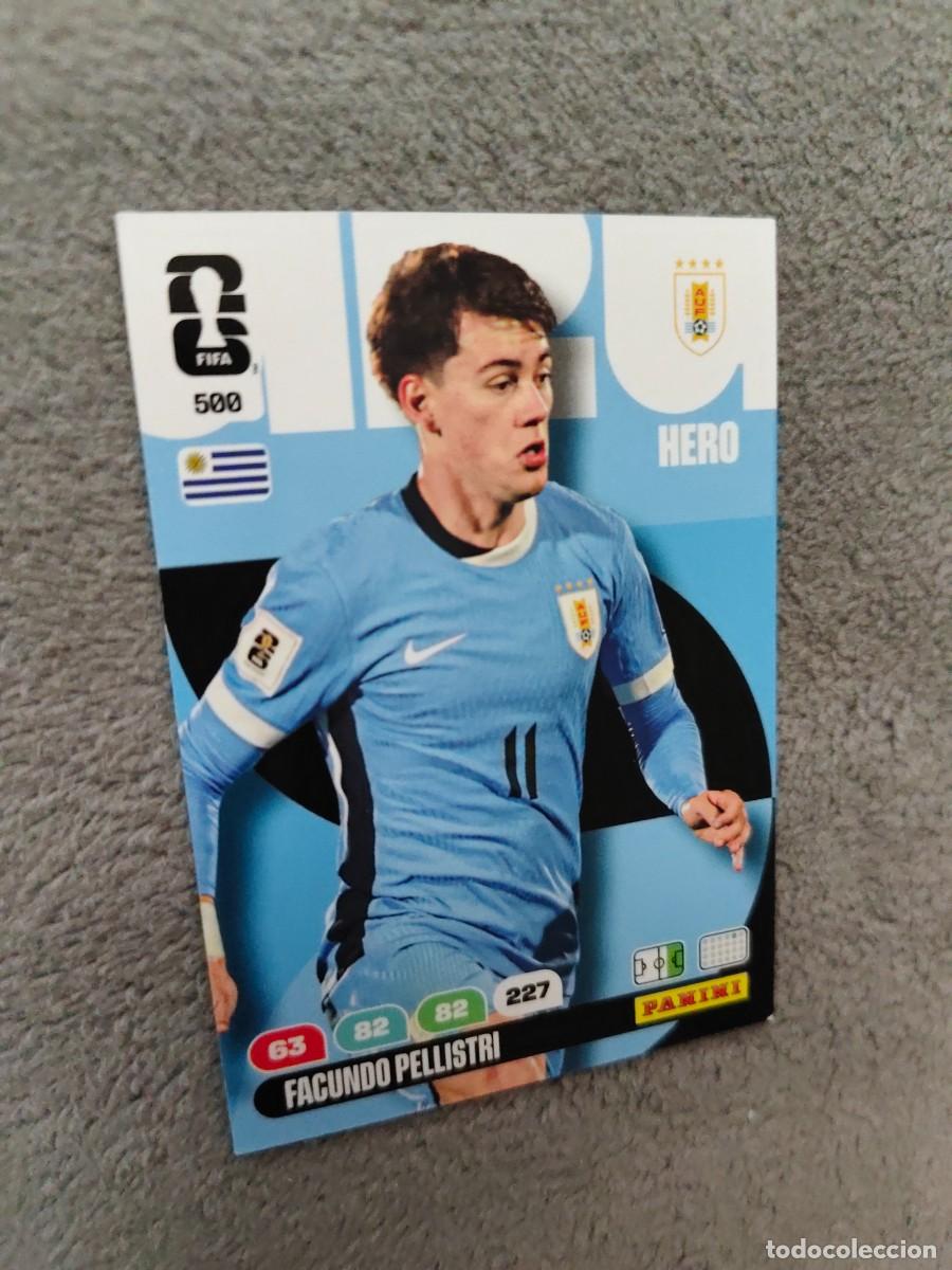 Cromos de F&uacute;tbol: 500 WORLD CUP 2026 FACUNDO PELLISTRI URUGUAY HERO ADRENALYN MUNDIAL PANINI 26