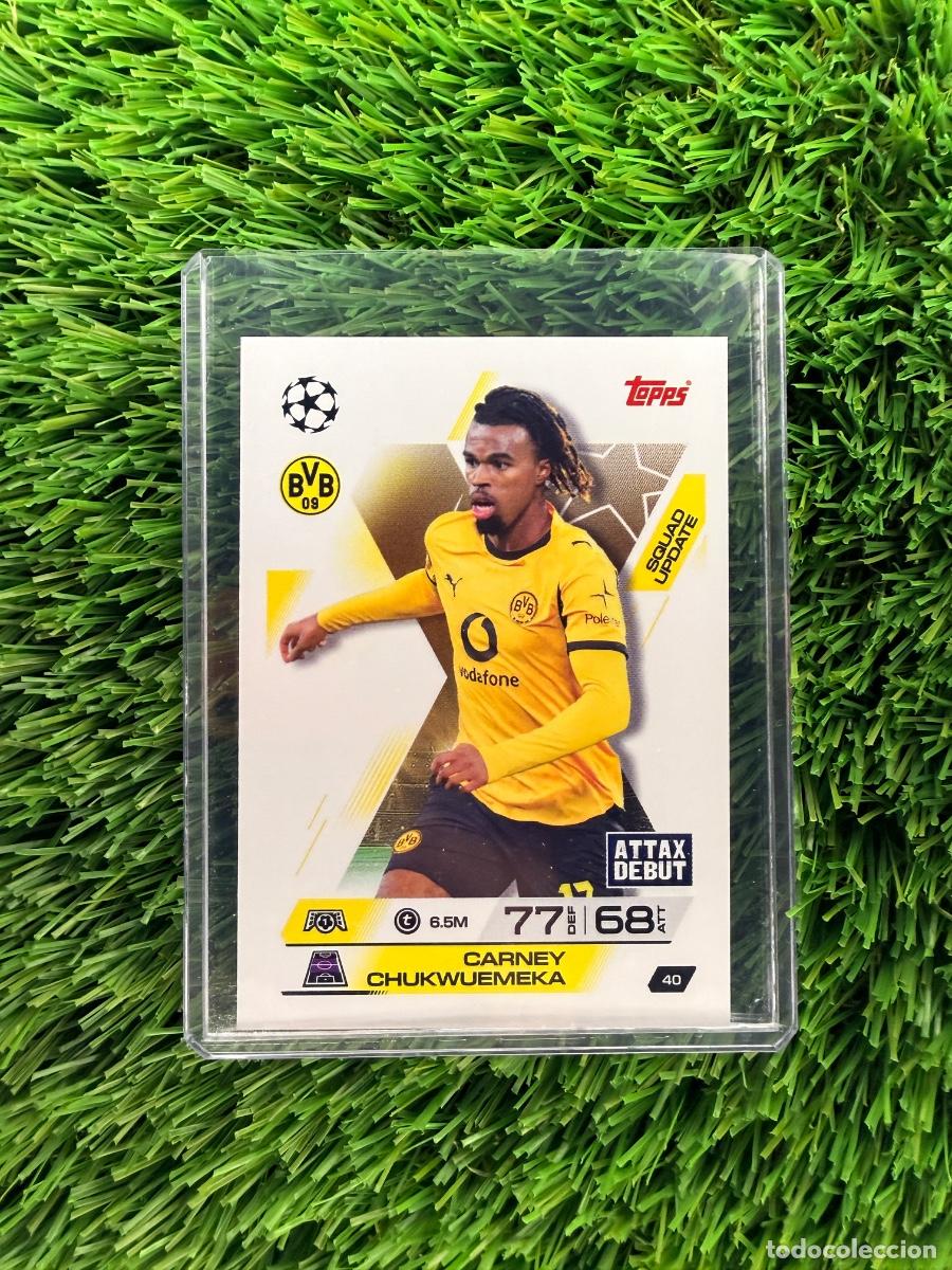 Cromos de F&uacute;tbol: N&ordm; 40 Carney Chukwuemeka Squad Update Borussia de Dortmund Match Attax Extra 25 26