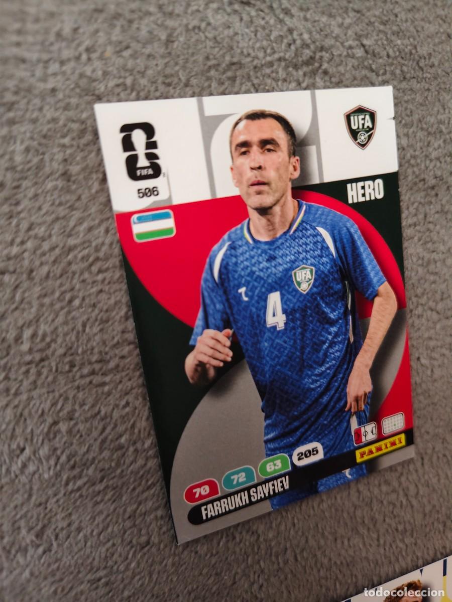 Cromos de F&uacute;tbol: 506 WORLD CUP 2026 FARRUKH SAYFIEV UZBEKISTAN HERO ADRENALYN MUNDIAL PANINI 26