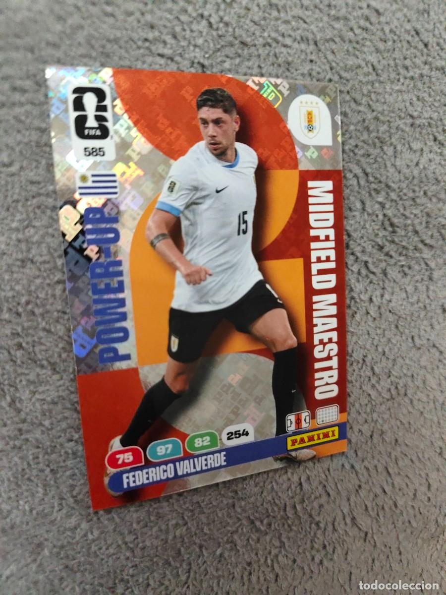 Cromos de F&uacute;tbol: 585 WORLD CUP 2026 FEDERICO VALVERDE URUGUAY MIDFIELD MAESTRO ADRENALYN MUNDIAL PANINI 26