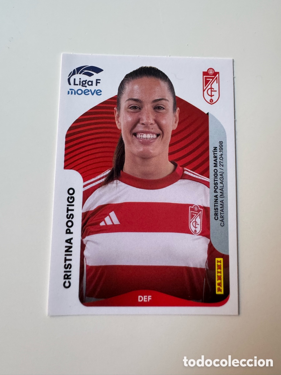 Cromos de F&uacute;tbol: PANINI LIGA F FEMENINA 25 26 2025-2026 &ndash; N&ordm; 207 &ndash; Cristina Postigo Granada CF Femenino