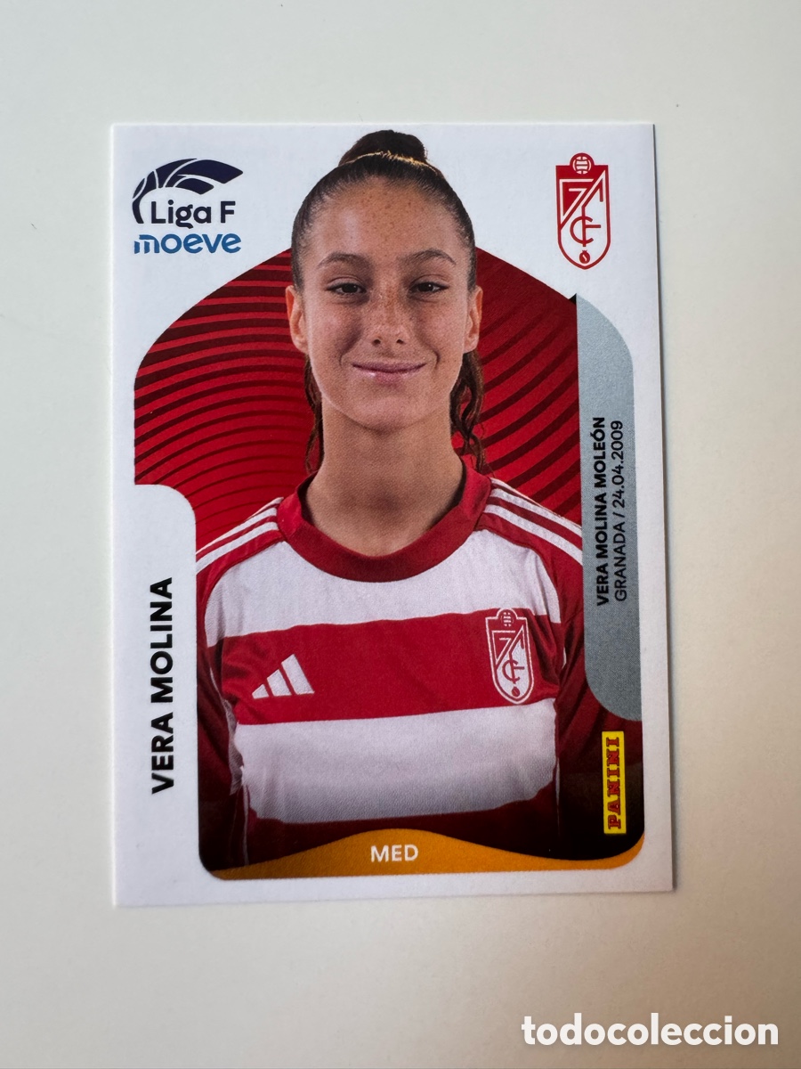 Cromos de F&uacute;tbol: PANINI LIGA F FEMENINA 25 26 2025-2026 &ndash; N&ordm; 216 &ndash; Vera Molina Granada FC Femenino