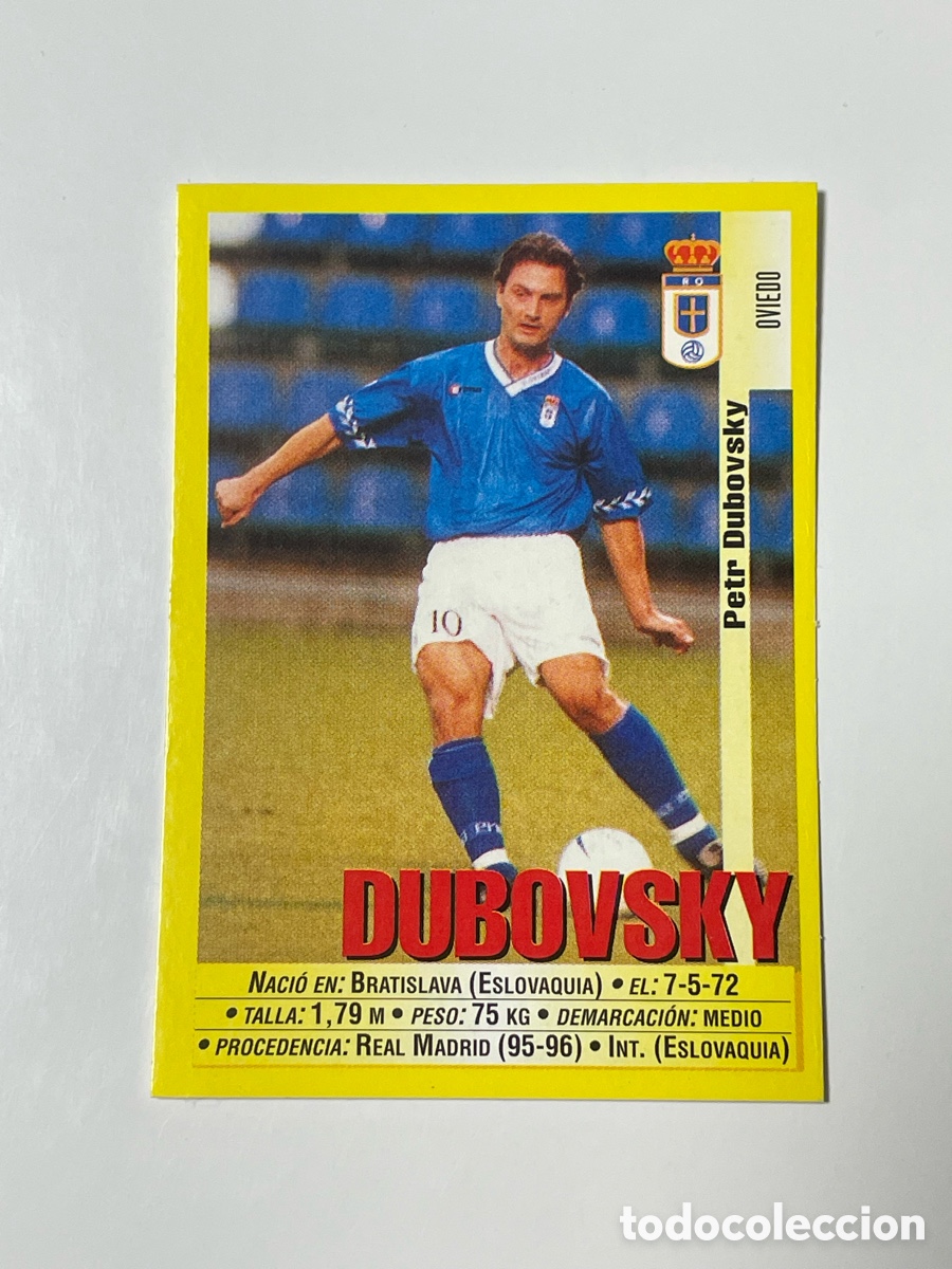 Cromos de F&uacute;tbol: Petr Dubovsky Oviedo Panini 1999/2000 #262