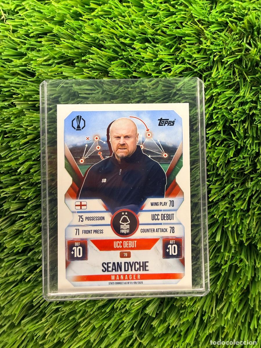 Cromos de F&uacute;tbol: N&ordm; 79 Sean Dyche Manager Nottingham Forest Match Attax Extra 25 26