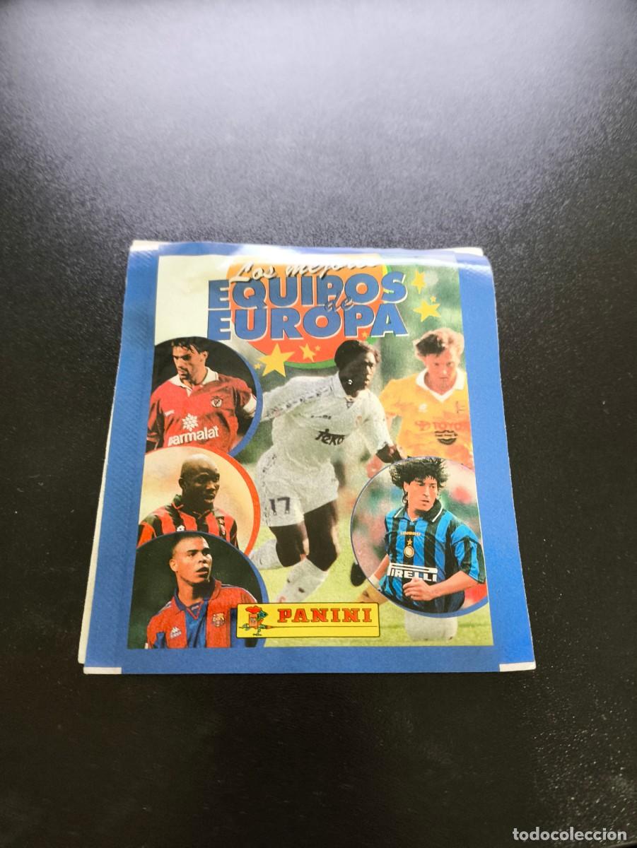 Cromos de F&uacute;tbol: SOBRE VACIO SIN PERDIDA DE PAPEL PANINI LOS MEJORES EQUIPOS DE EUROPA 1997 1998 NO LIGA ESTE