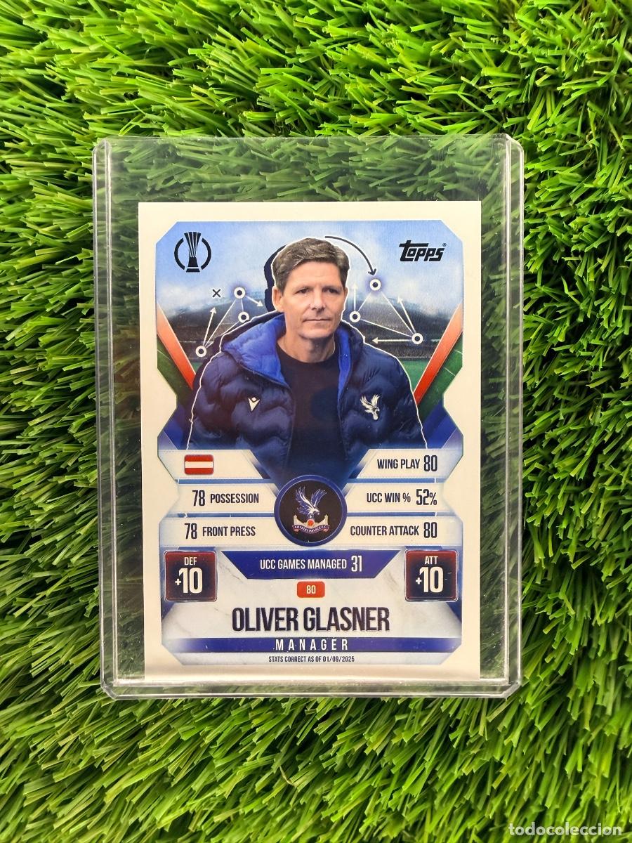 Cromos de F&uacute;tbol: N&ordm; 80 Oliver Glasner Manager Crystal Palace Match Attax Extra 25 26