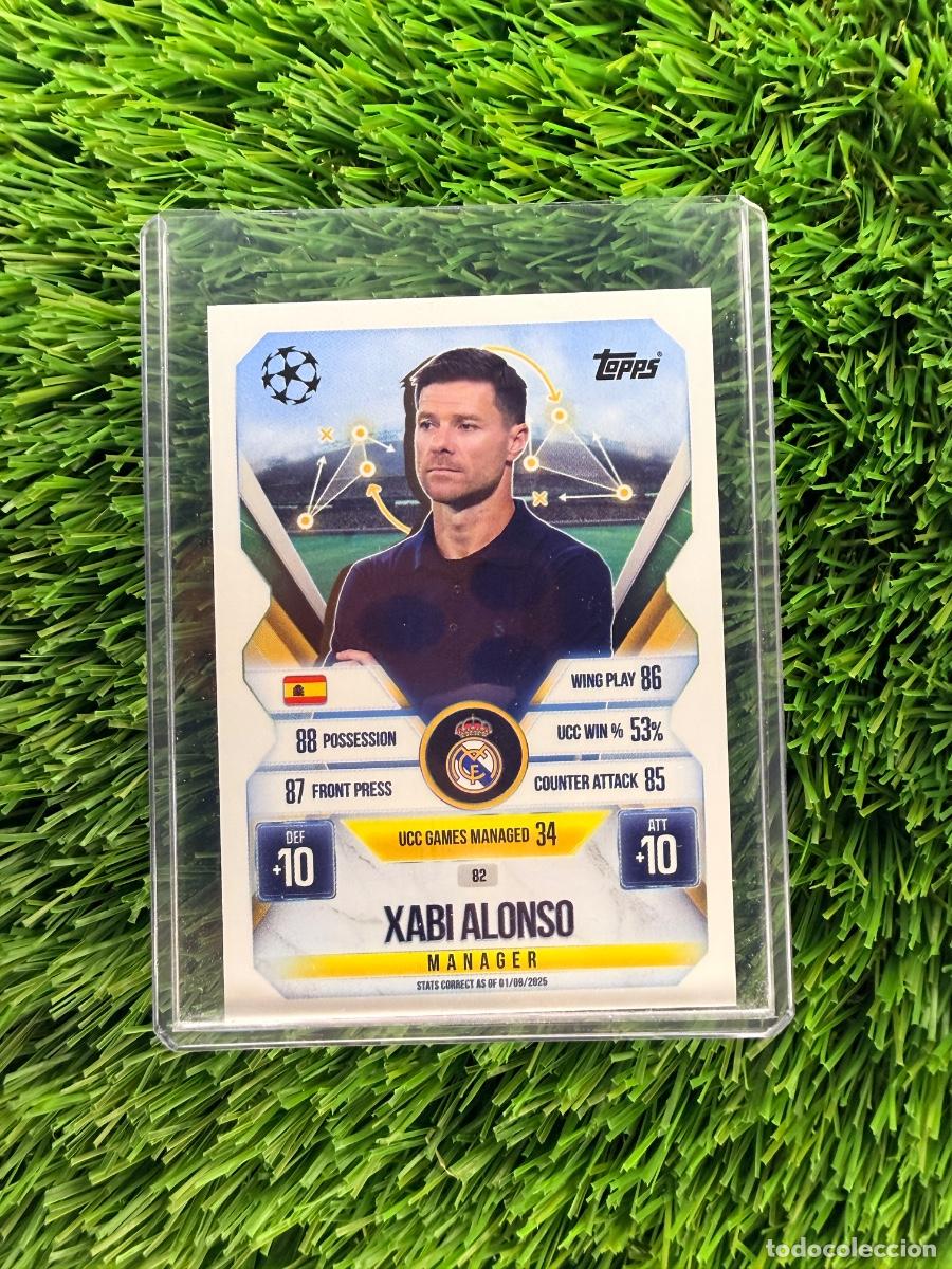 Cromos de F&uacute;tbol: N&ordm; 82 Xabi Alonso Manager Real Madrid CF Match Attax Extra 25 26